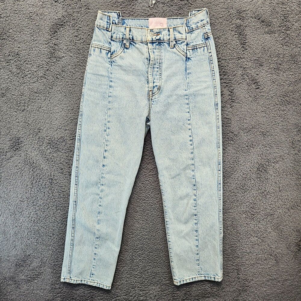 Revice Gemini Jeans Women Size 27 Blue‎ Different Views Light Wash Button Fly